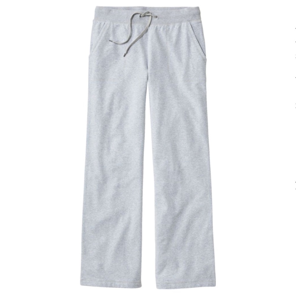 L.L.Bean Women's Grey Ultrasoft Sweatpants, Wide-Leg, size XL